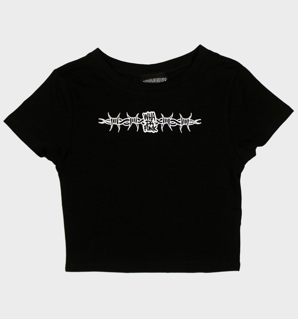 BARBED WIRE CROP TEE