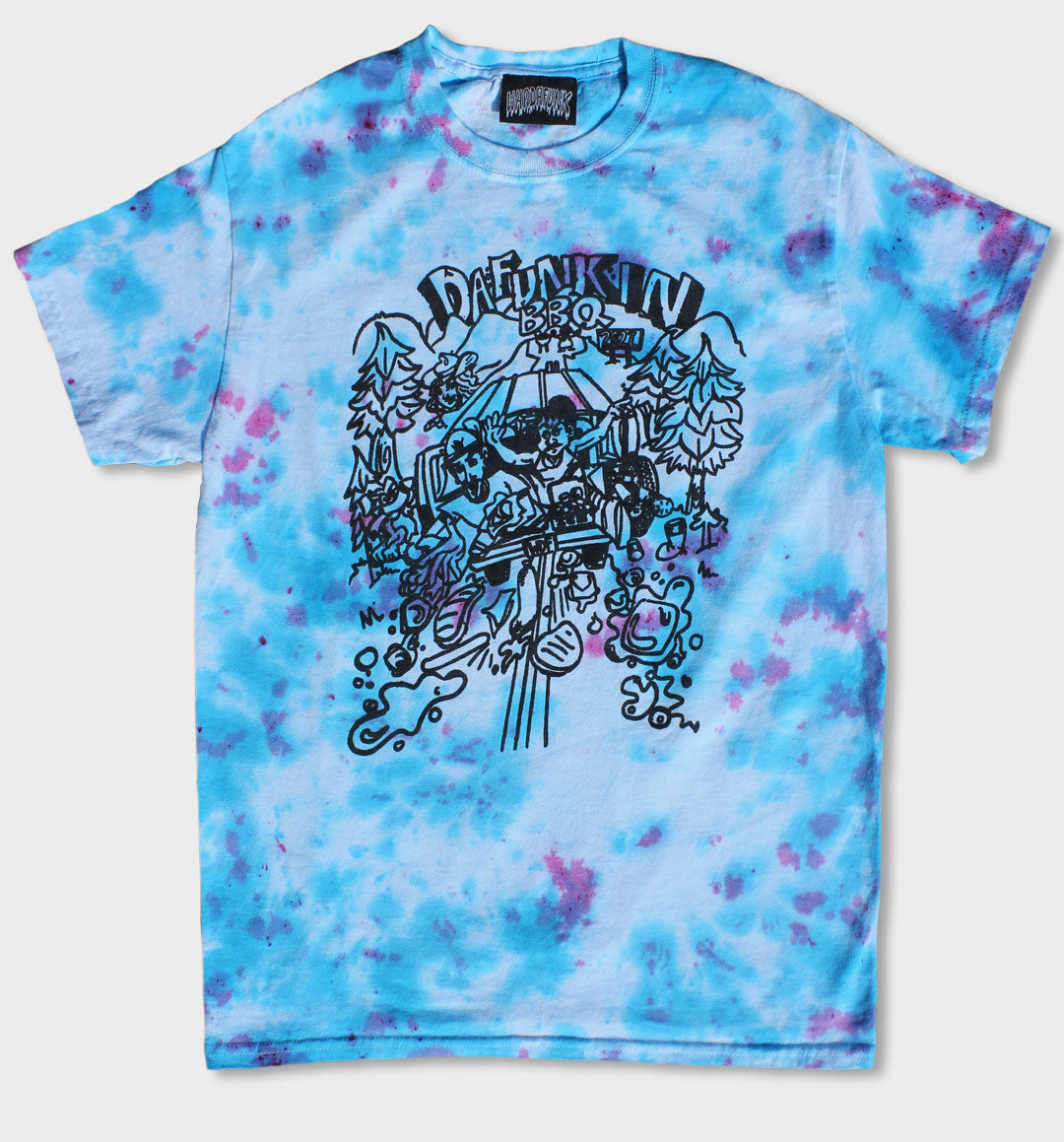 DA FUNKIN BBQ TSHIRT - TIE DYE WHADAFUNK