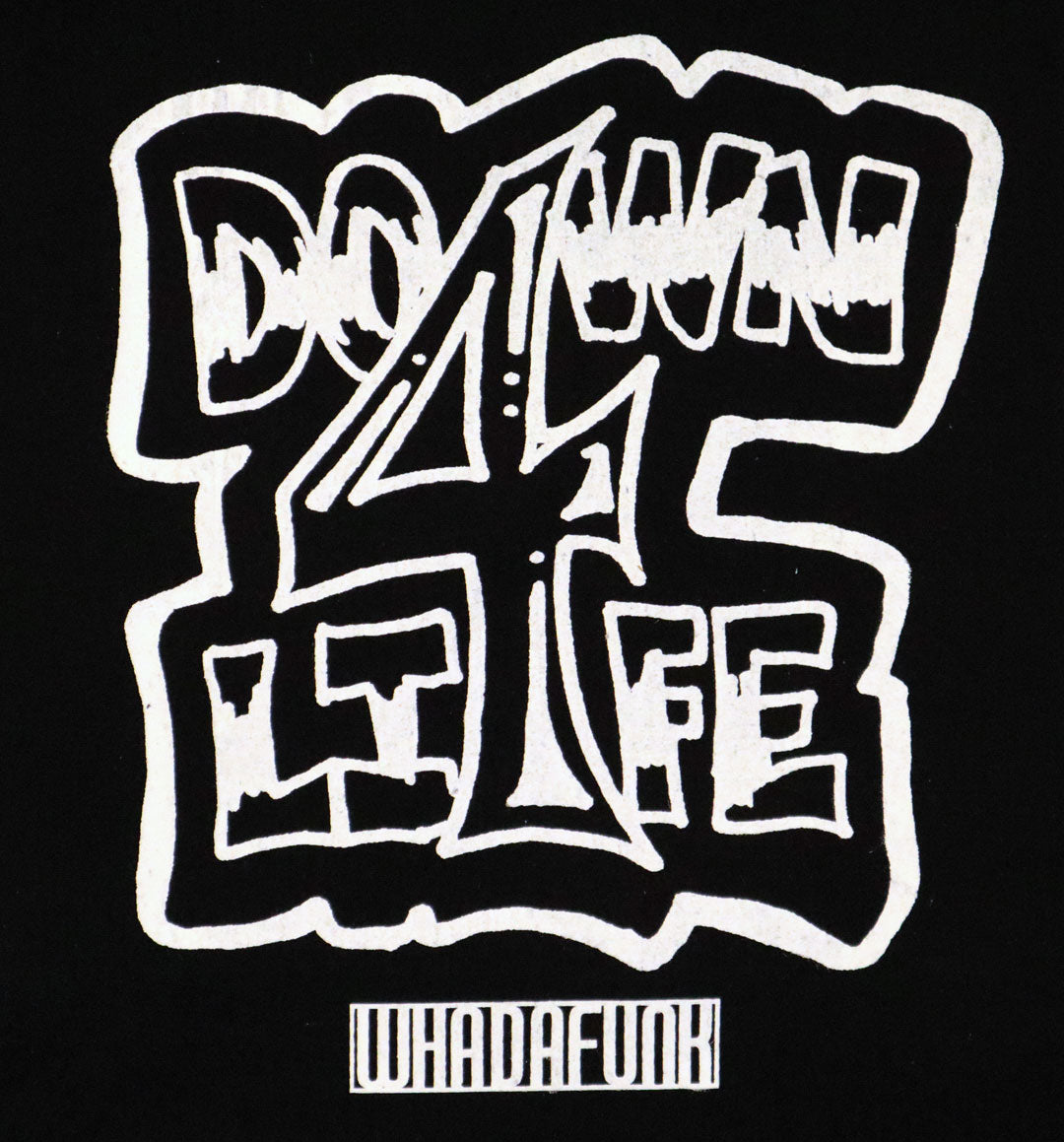 WHADAFUNK Down 4 Life Tote Bag with bold graphic design for streetwear fans.