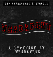 Load image into Gallery viewer, WHADAFUNK FONT HAND DRAWN LETTERING FONT
