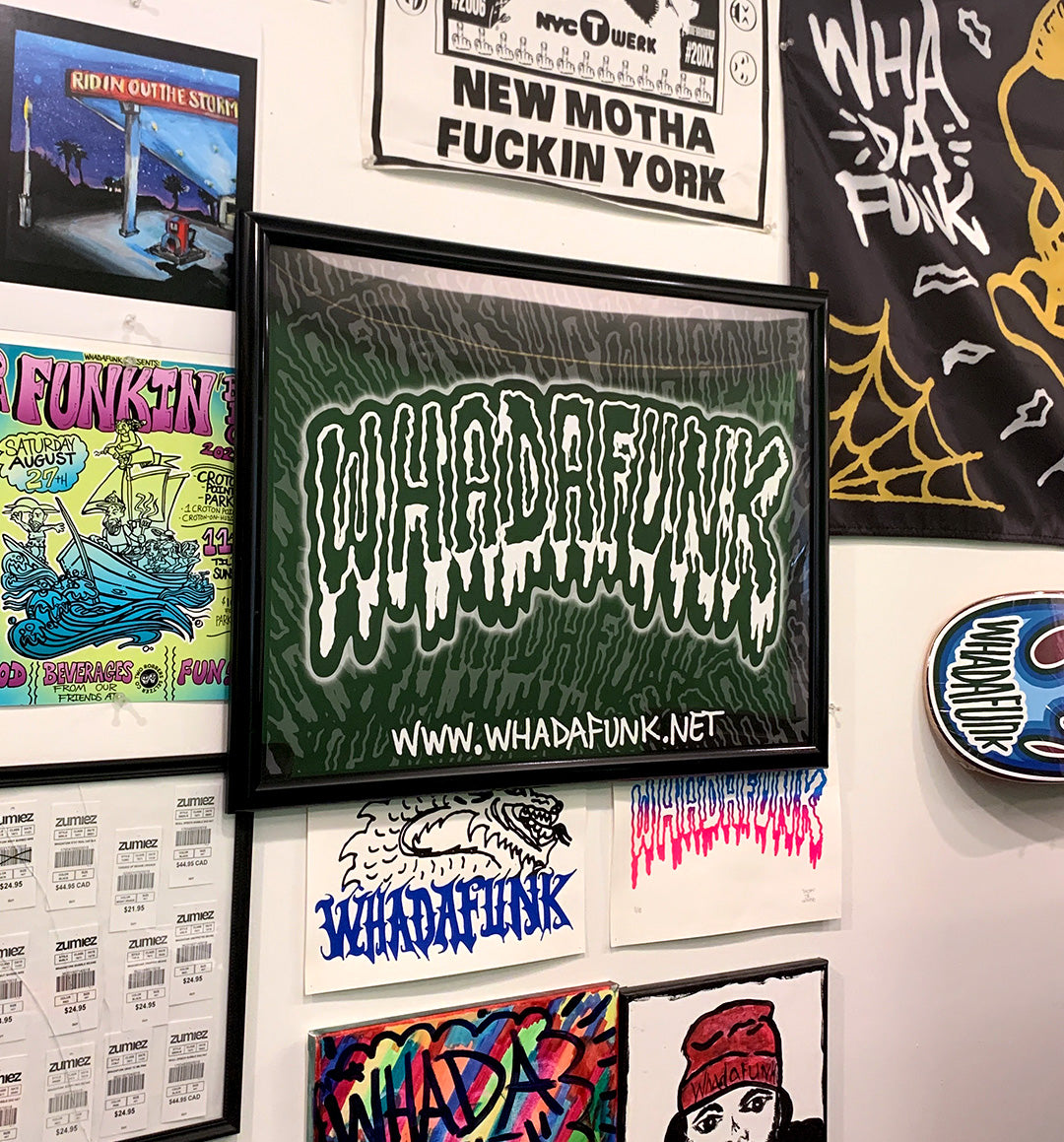 WHADAFUNK Poster featuring bold and iconic artwork for wall decor and creative spaces.