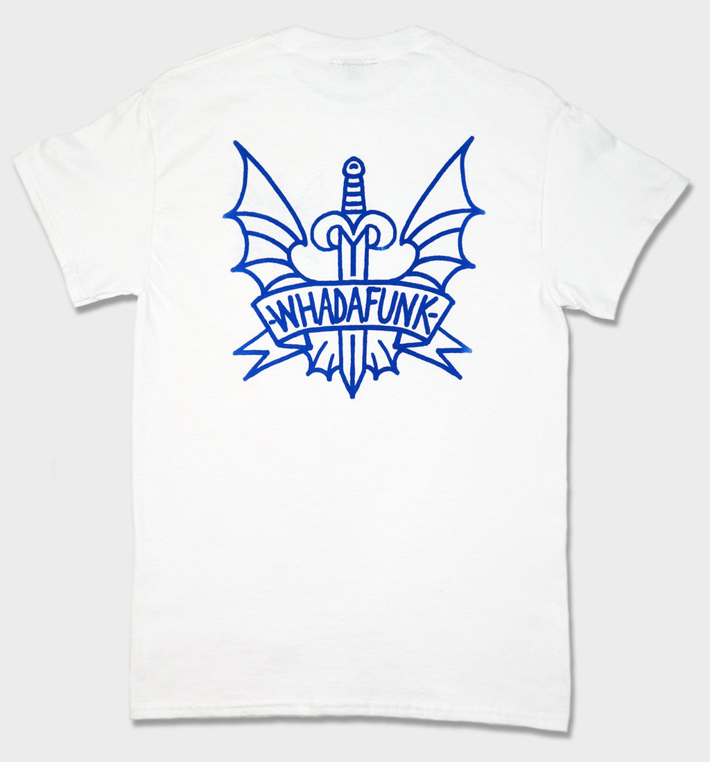 WHADAFUNK Winged Sword T-Shirt – Bold Graphic Design for Streetwear Lovers