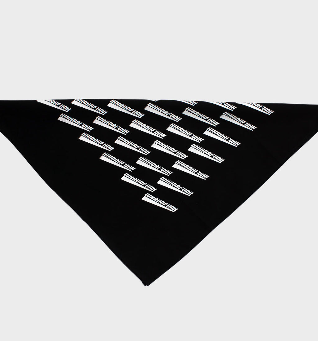 WHADAFUNK Timeless Bandanna featuring bold streetwear design, perfect for versatile styling.